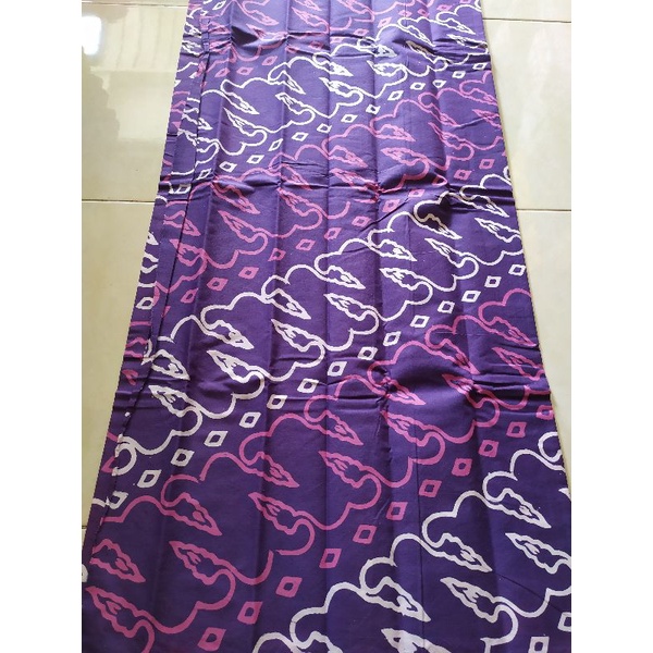 Jual Bahan Kain Batik Ungu Kain Batik Cap Katun Halus Batik Wanita