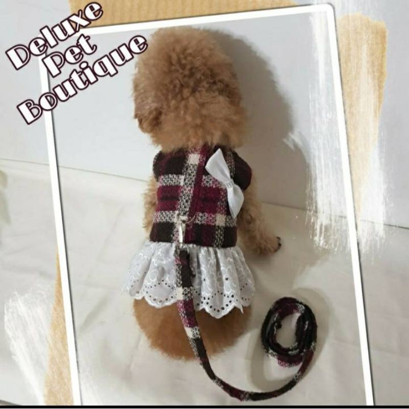 Baju Harness Couple Anjing Kucing Cewek