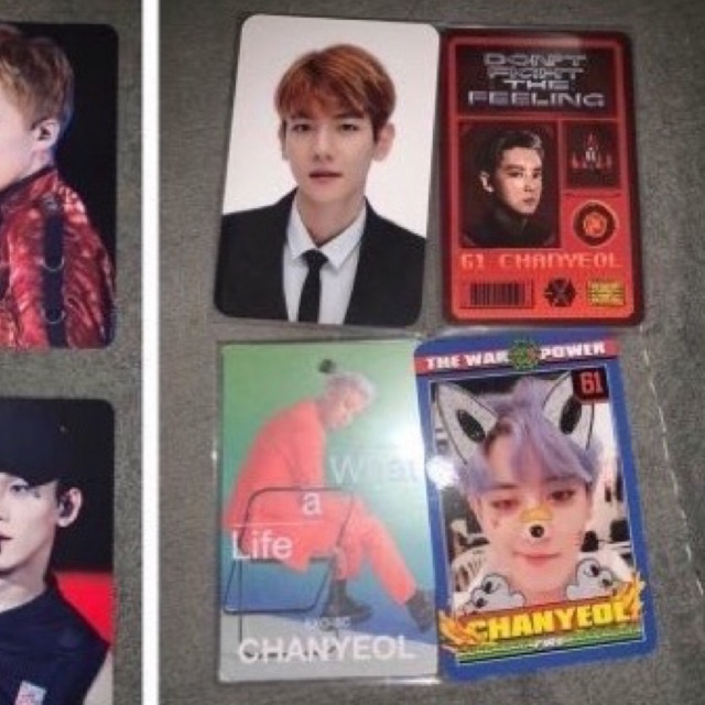 photocard tihol baekhyun set tihol elyxion pc exo