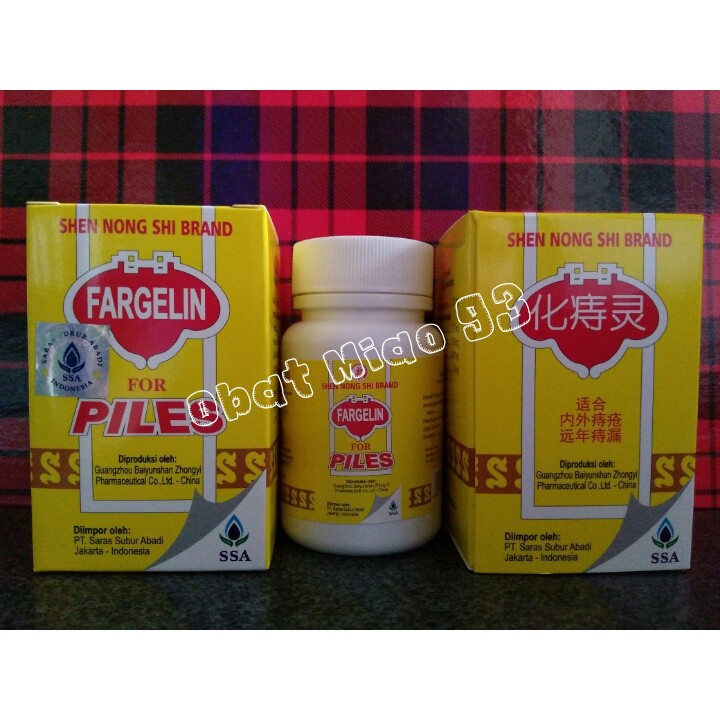 Fargelin For Piles 60's - Shen Nong Shi Brand