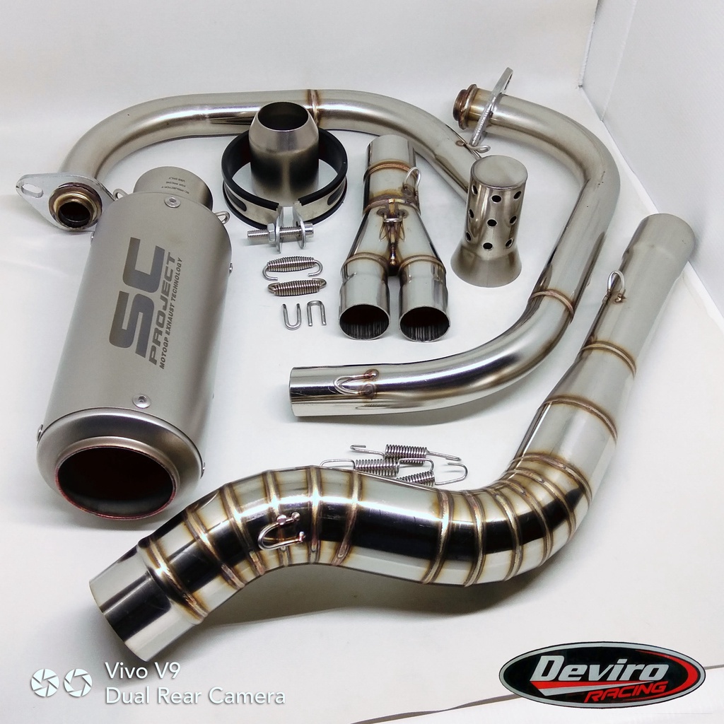 Knalpot Racing SC-Project CR-T Import Full System Ninja 250 R25 CBR250RR