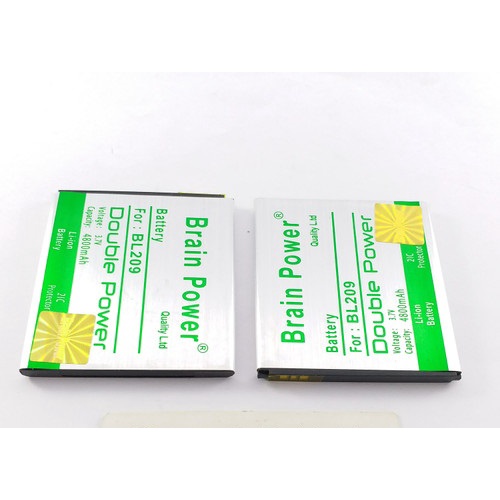 Double Power Battery Batere Batre Baterai Brain Power Lenovo A516 A706 BL209 BL 209