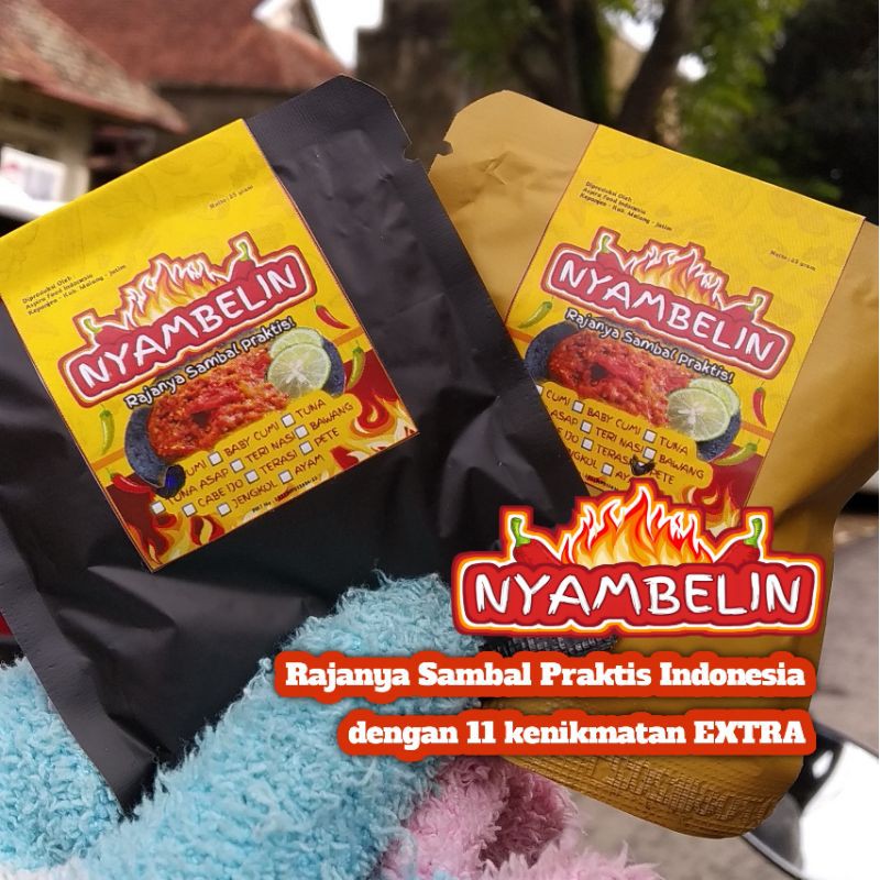 SAMBAL PARU SACHET POUCH DAN STANDING POUCH NYAMBELIN RAJANYA SAMBEL PRAKTIS