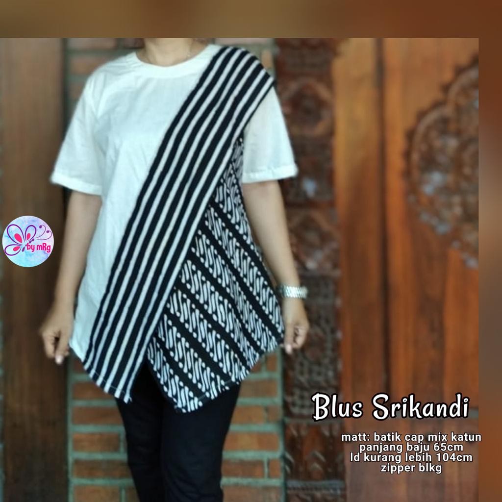 [PREMIUM] Blus Srikandi Batik Ziggy Batik Cap Solo Seling Atasan Kerja Seragam Kantor