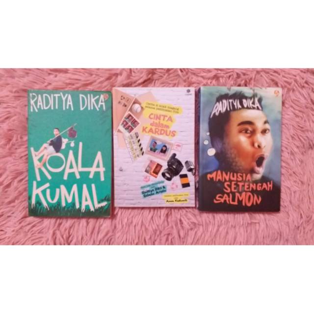 1set (koala kumal,cinta dalam kardus,manusia setengah salmon)