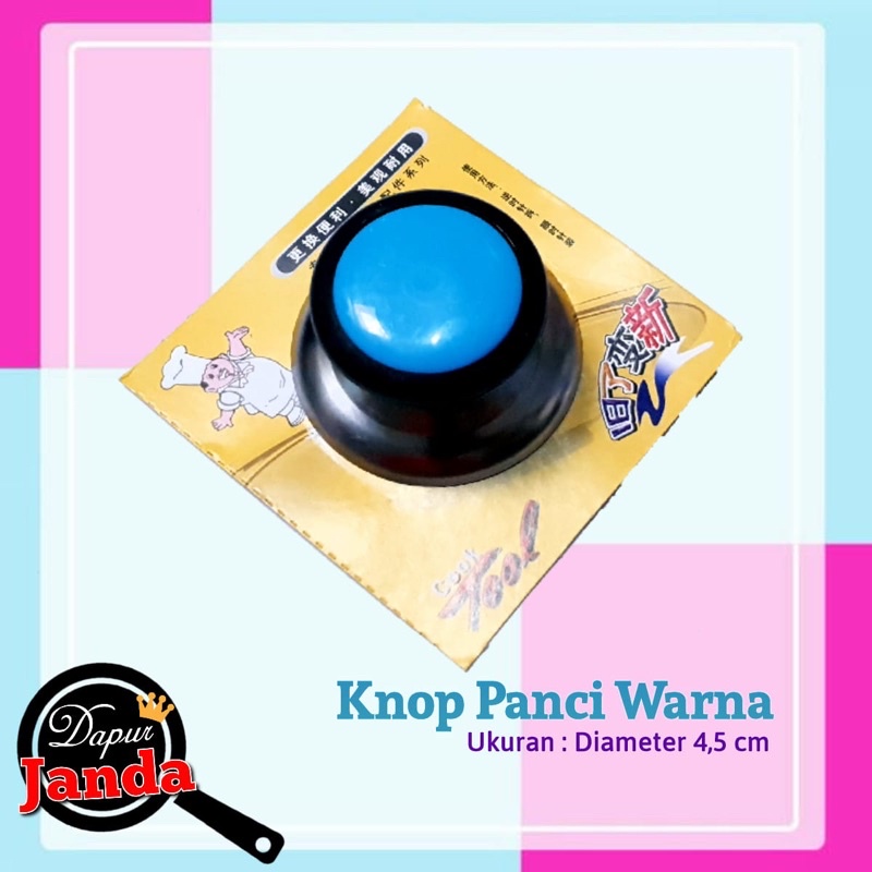 knop warna/ knop panci/ pegangan tutup panci serbaguna