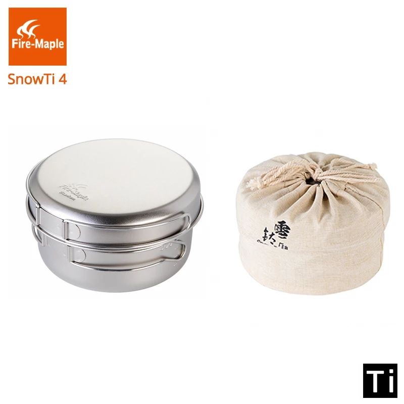 ALAT MASAK CAMPING COOKING SET TITANIUM ULTRALIGHT ORIGINAL FIRE MAPLE FIREMAPLE