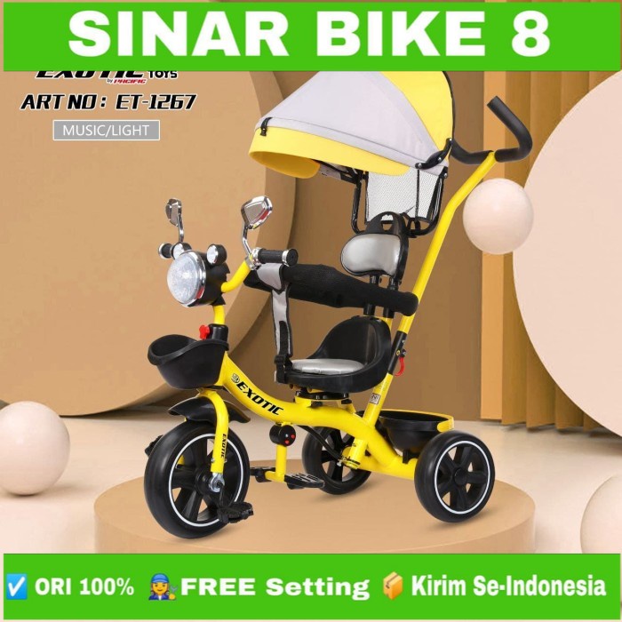 Sepeda Anak Roda Tiga EXOTIC ET 1267 Tricycle Anak