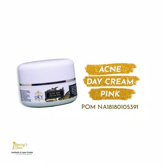 ACNE DAY CREAM PINK BENINGS CLINIC BENING’S SKINCARE BENING SKINCARE DR OKY PRATAMA BENING'S CLINIC