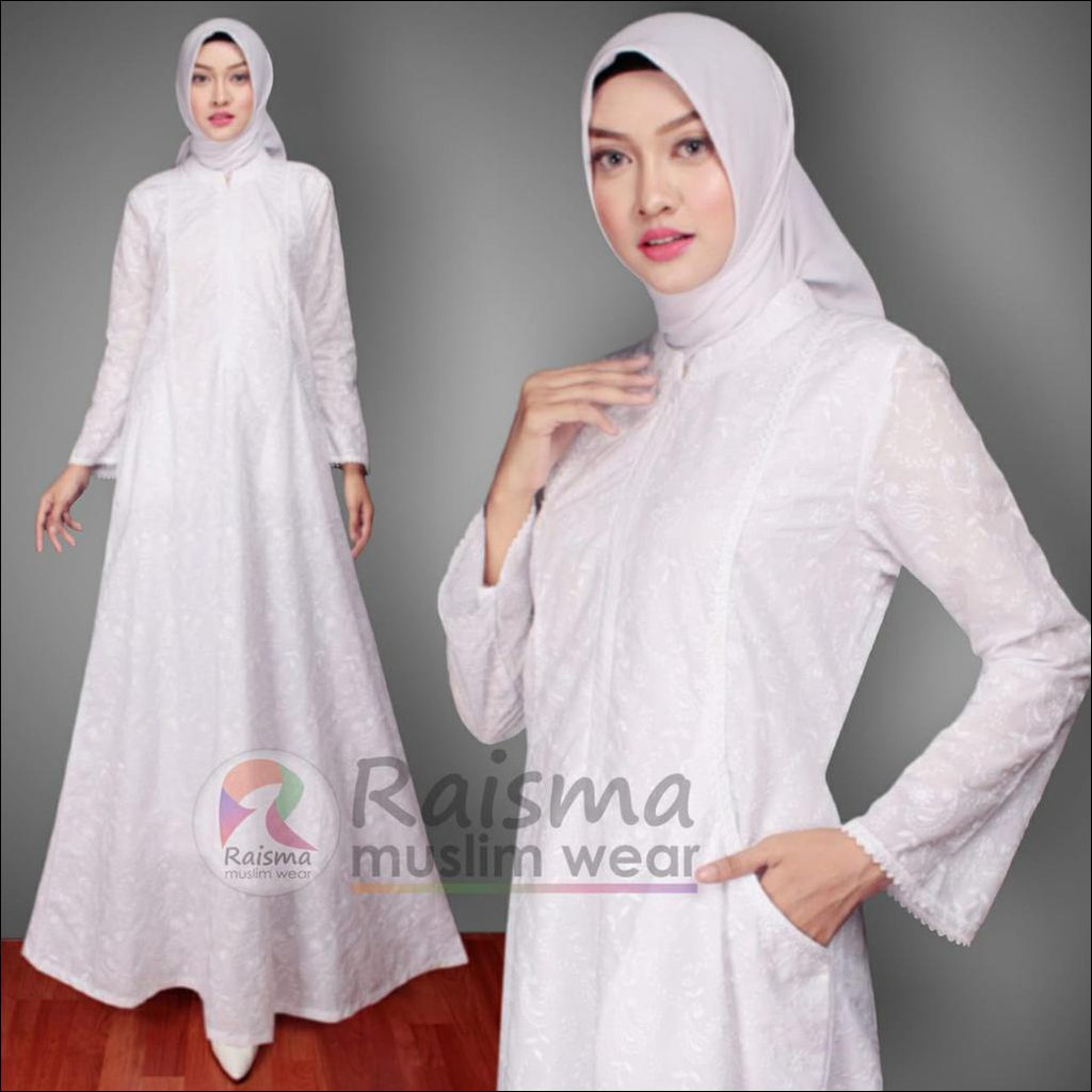 Busana Muslim Gamis Putih Umroh Gamis Putih Baju Gamis Putih