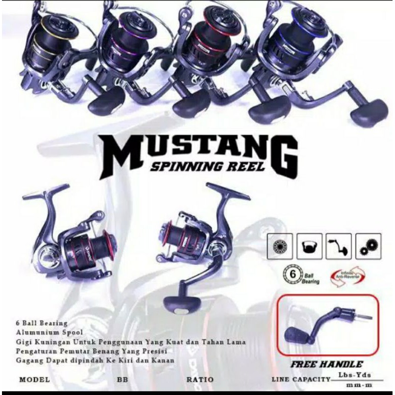REEL PANCING MURAH DAIDO MUSTANG 1000