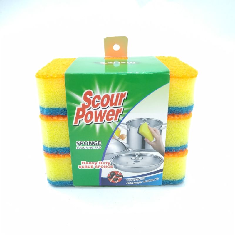 Sponge cuci piring Scour Power isi 3 HB3776