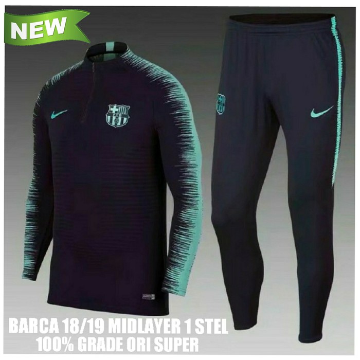 Diskon Jaket Midlayer Sweater Tracksuit Barcelona Barca Obral Training 18/19 |