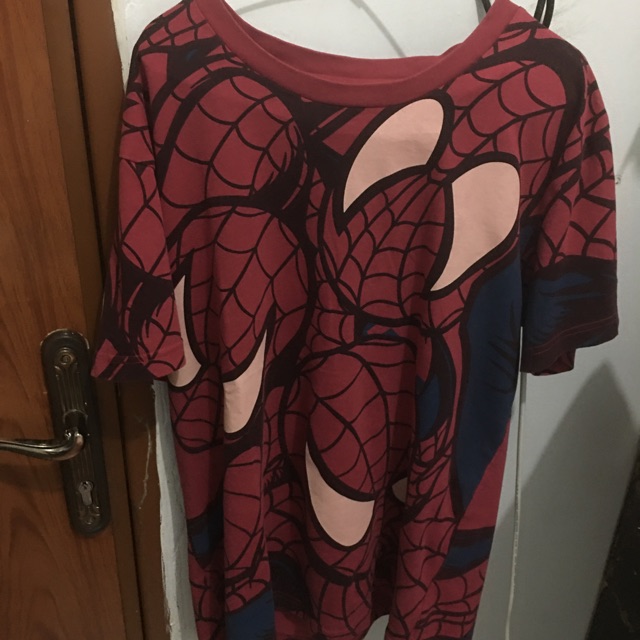 Baju kaos spiderman langkah second original