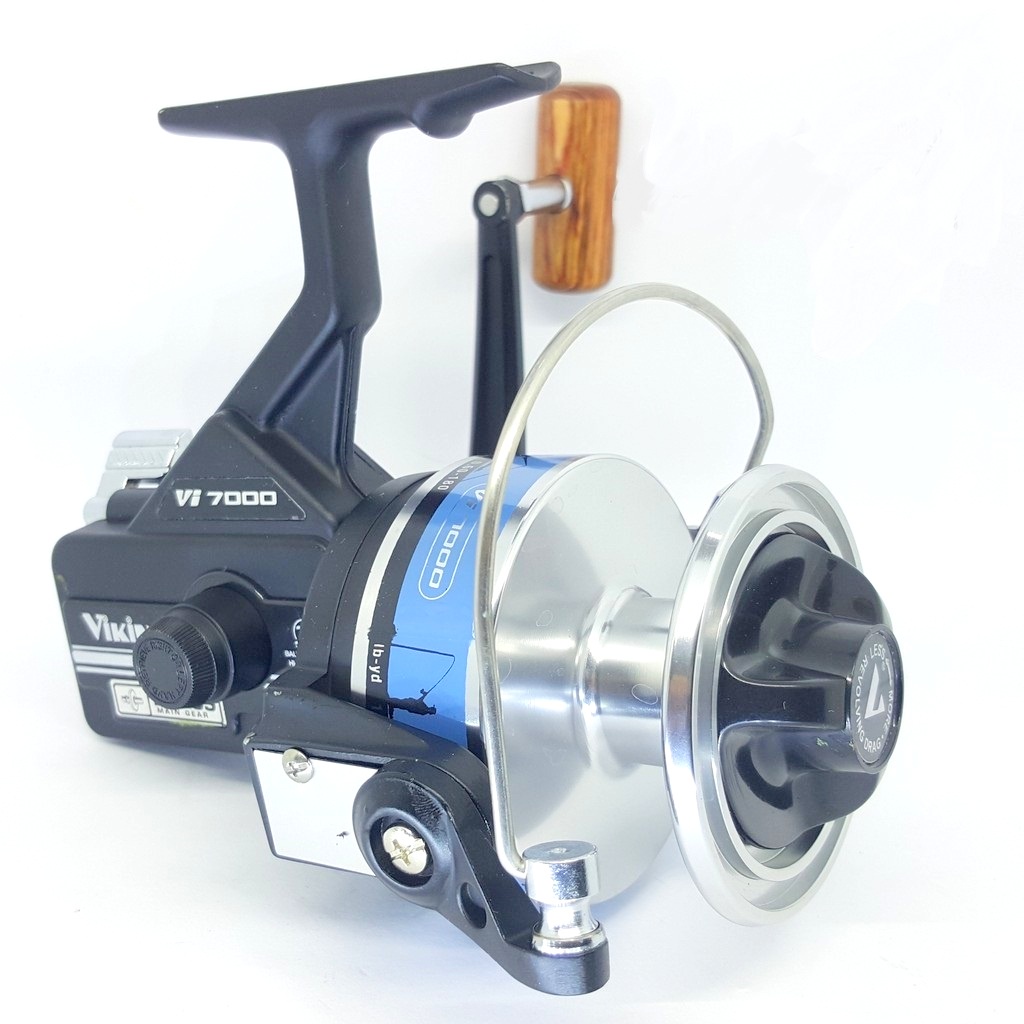 Promo Alat Gulungan Pancing Reel Viking 7000 9000 Metal Body Silver Reel Laut Reel Kuat Made in Kore