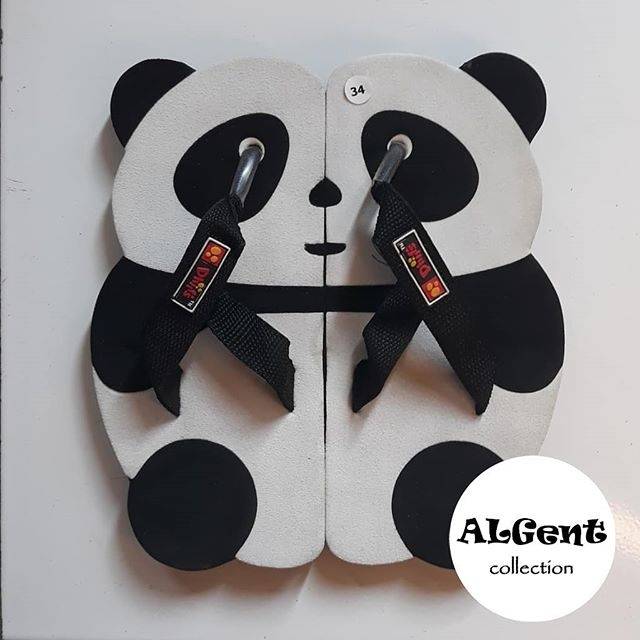  Sandal  karakter lucu  panda hitam high quality Shopee  