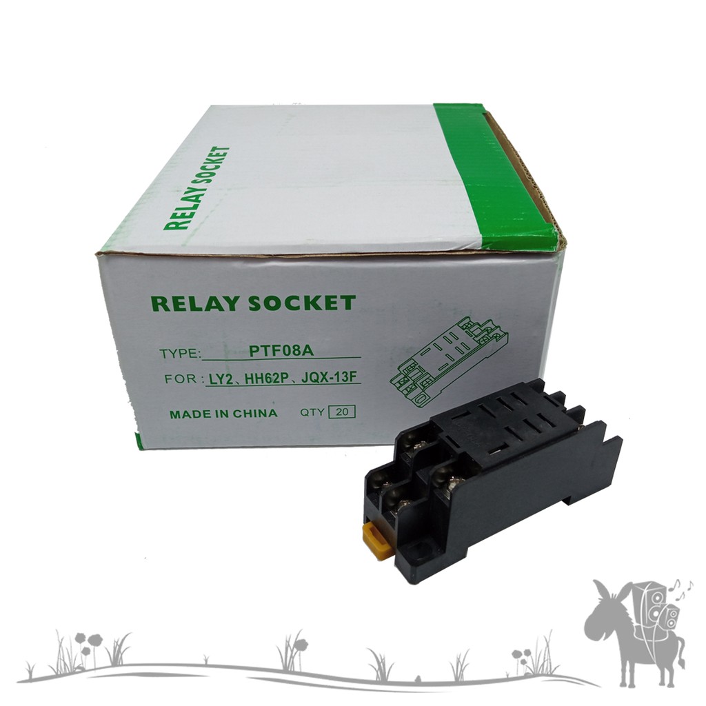 SOKET RELAY PTF08A LY2 HH62P JQX-13F 8 PIN RELAT SOCKET SOKET RELAY