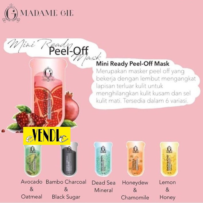 Masker WAJAH Peel Off MADAME GIE [MG PEEL OFF]