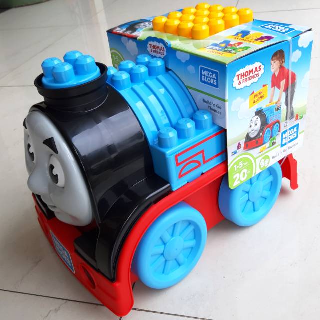 MEGABLOKS 20pcs Build n Go Thomas & friends mega bloks building blocks train kereta thomas