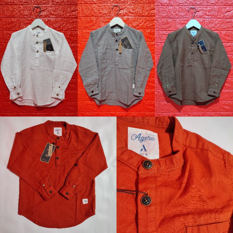 AGERA KURTA COUPLE LENGAN PANJANG