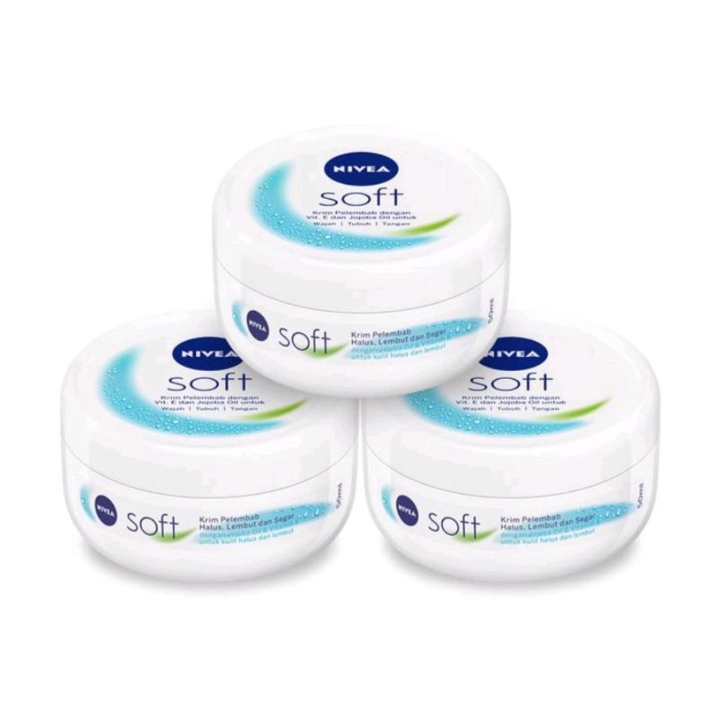 NIVEA EXTRA WHITE RADIANT &amp; SMOOTH BODY CREME SOFT CREAM 50ML 100ml
