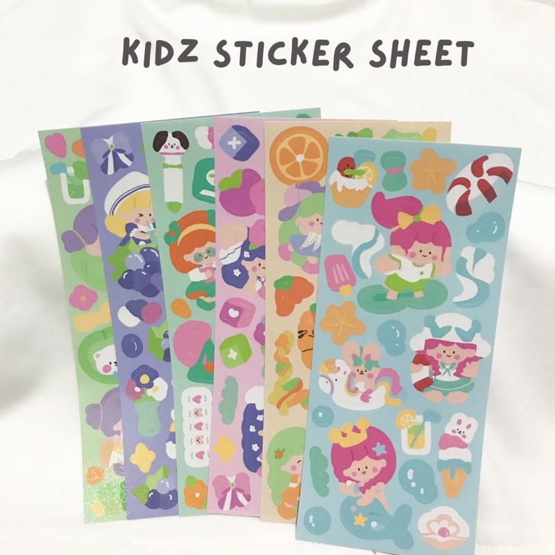

1 Sheet Kidz Sticker || Sticker Aesthetic Sticker Ins Korea Sticker Hiasan Sticker Lucu Kawai Imut Sticker Hias Photocard PC Planner Journal Jurnal Scrapbook Bujo Diary Gift Sticker Deco Kiss Cut Hologram Sticker Murah Sticker Vintage Sticker Retro
