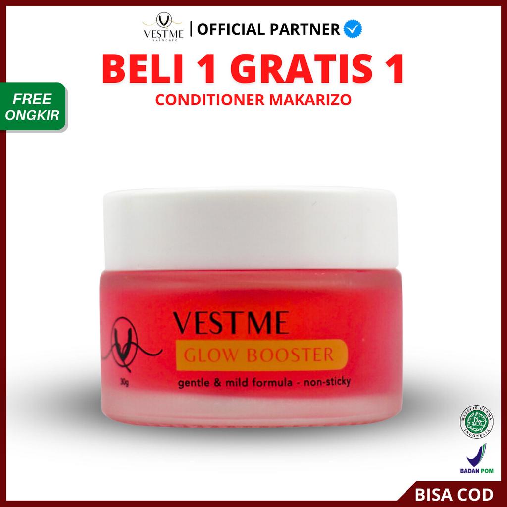 [ FREE GIFT ] VESTME Glow Booster Red Jelly - Gel Mencerahkan dan Melembutkan Wajah