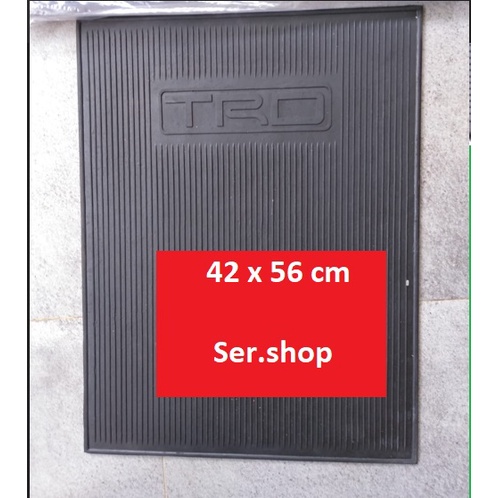 Karpet keset TRD kecil  alas kaki Karpet Mobil Lembaran TRD kecil universal uk.42 x 56cm harga per lembar cocok Posisi depan atau belakang