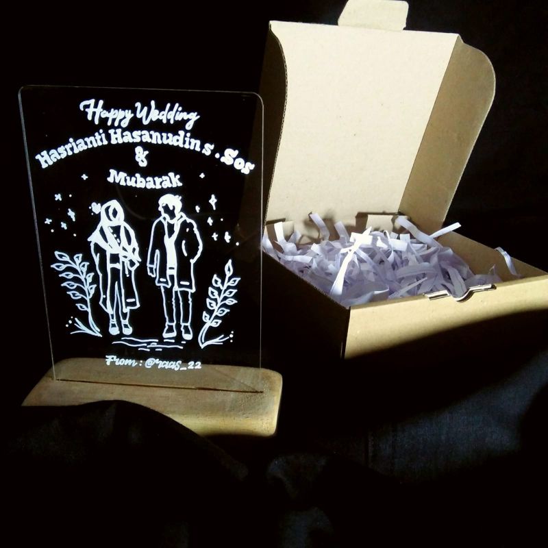 

KHUSUS CUST PO JNGAN KLIK Acrilic Gift Box (Hadiah Nikahan/Ulang Tahun/Lamaran