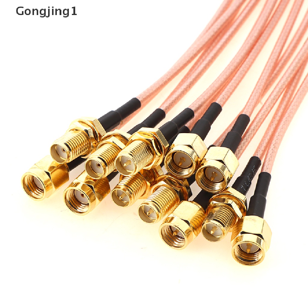 Gongjing1 Kabel Jumper Splitter SMA Ke 2 SMA Male Female Bentuk Y