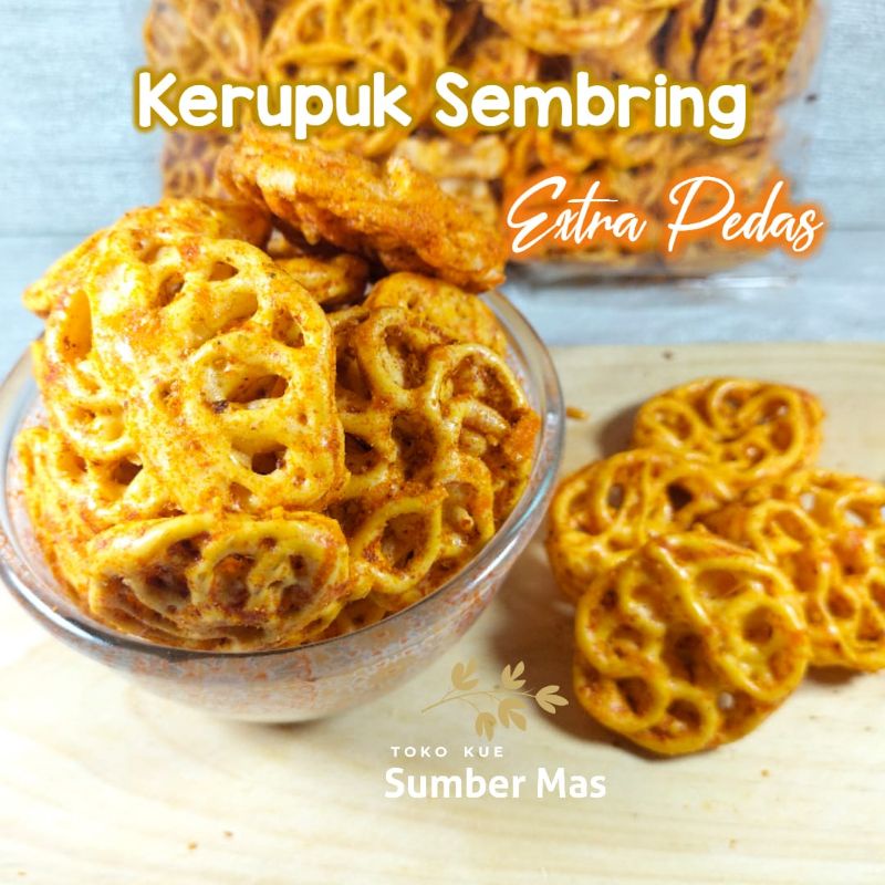 KERUPUK / KRUPUK SEBLAK RASA PEDAS  250 GR / SEBLAK KRITING / SEBRING / TERLARIS / KILOAN