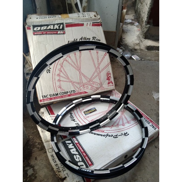 Velg osaki motif catur 140-140 ring 17 OS old stock Product Thailand