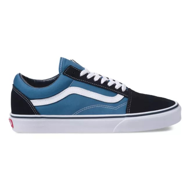 Sepatu Vans Sneakers Oldskool Hitam Biru