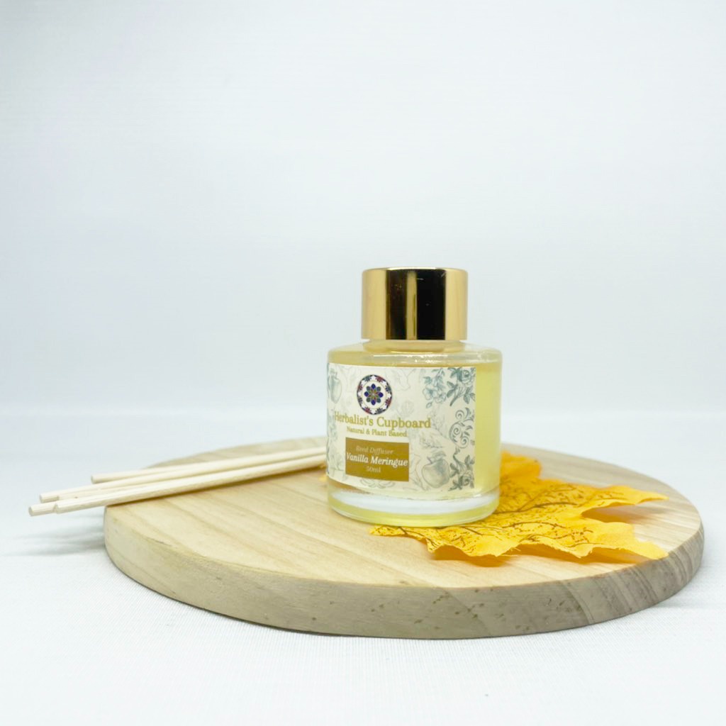 Reed Diffuser Aromatherapy Vanilla Maringue 50ml by Herbalist's Cupboard | Pengharum Ruangan