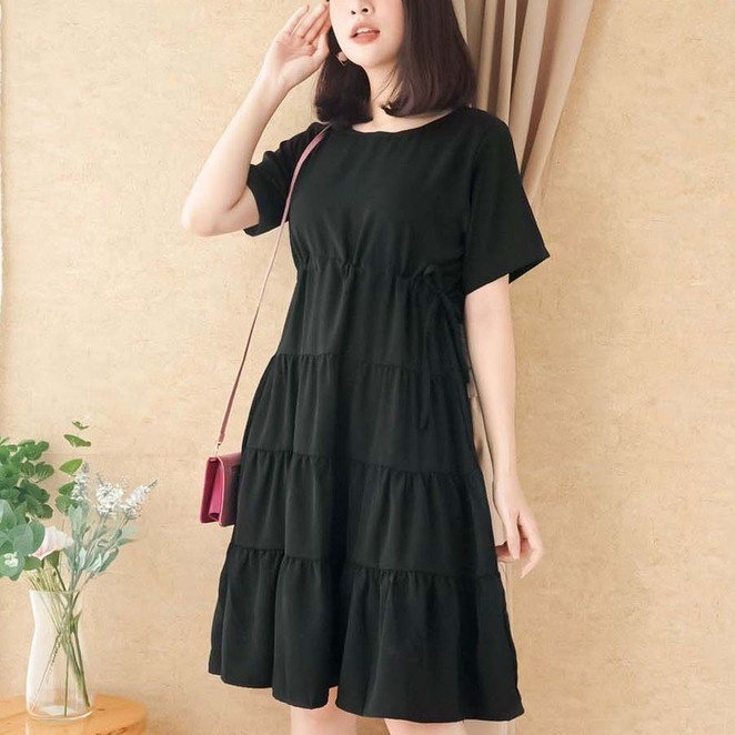 Premium Quality MIDI DRESS MOTIF VIRAL BUSUI Midi dress korea STYLE KOREA VINTAGE KEKINIAN Dress Mur