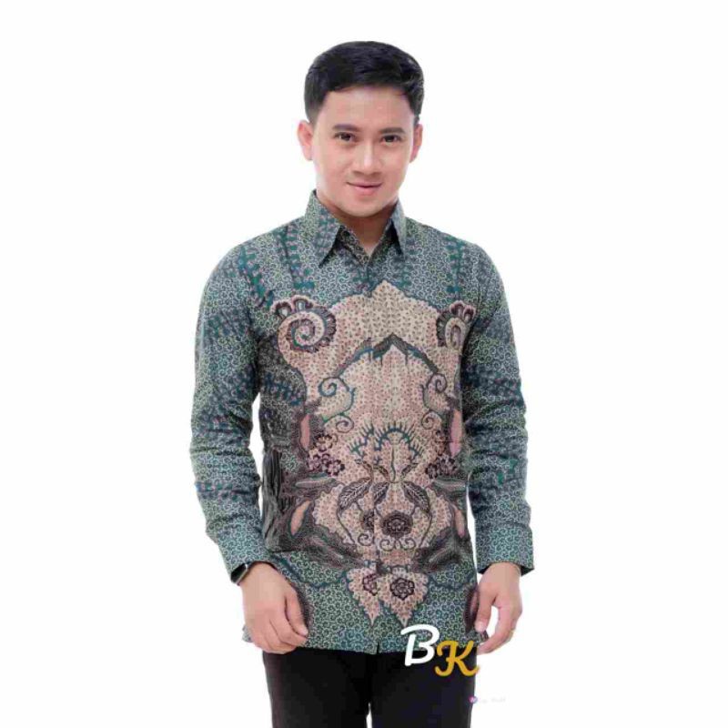 KEMEJA BATIK PRIA LENGAN PANJANG SIZE M L XL XXL BSWART batik HRB026