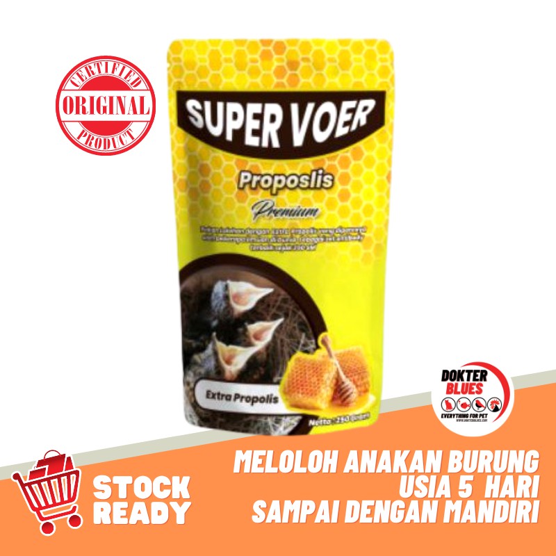 SUPER VOER LOLOHAN 250 Gram Pakan Ayam Burung Kroto Premium