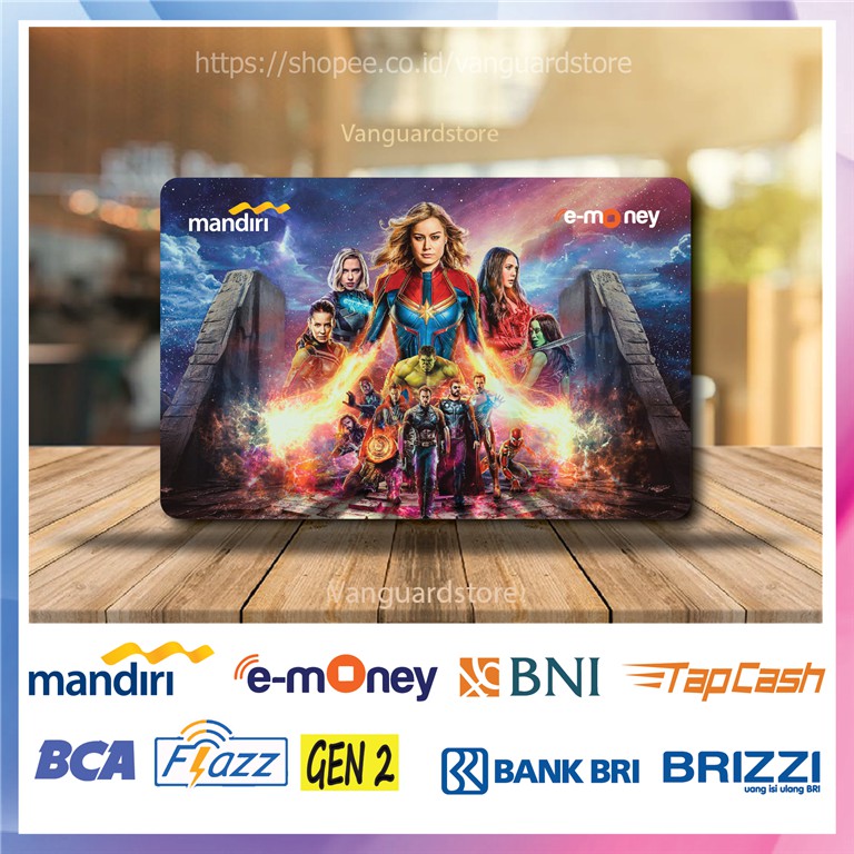 KARTU E MONEY E TOLL MOVIE CAPTAIN MARVEL FILM 28 EMONEY MANDIRI FLAZZ BCA TAPCASH BRIZZI BRI