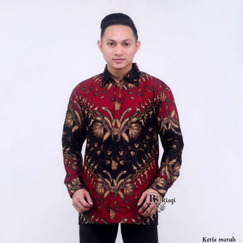 KRMEJA BATIK PRIA LENGAN PANJANG SIZE M L XL XXL