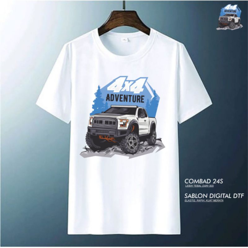 Kaos Offroad_biru/ kaos putih/ Kaos Offroad/ Kaos Mobil Offroad/ Maxe Store/ Kaos Maxe Store/ t-shir