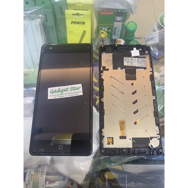 LCD TOUCHSCREEN TS TC LAYAR SENTUH SET FRAME BAZEL CROSS EVERCOSS U50B ORIGINAL