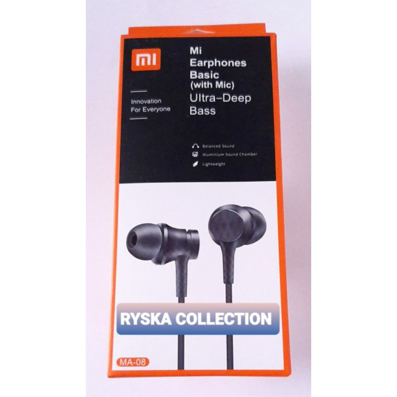 Headset Terbaru Xiaomi MA08 Deep Bass Universal HP Android