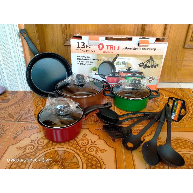 COOKWARE 13 PCS/TEFLON SET 13 PCS MURAH