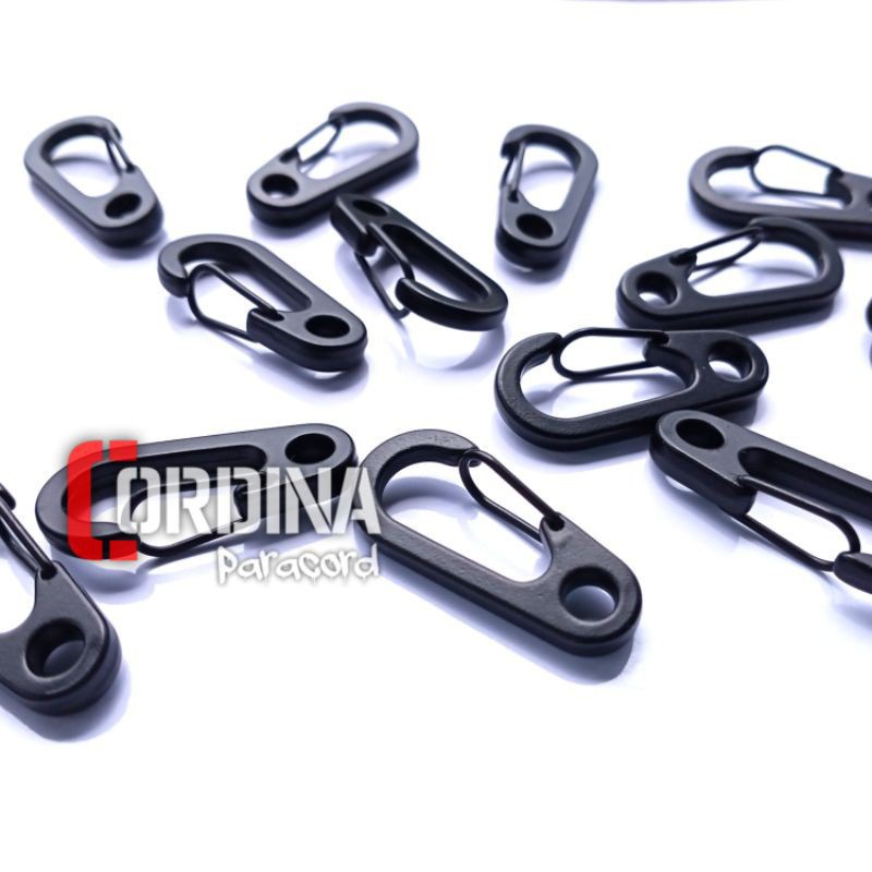 Carabiner Mini D-Shape Portabel Snap Hook Buckle Hooks Key Chain Gantungan Kunci Paracord