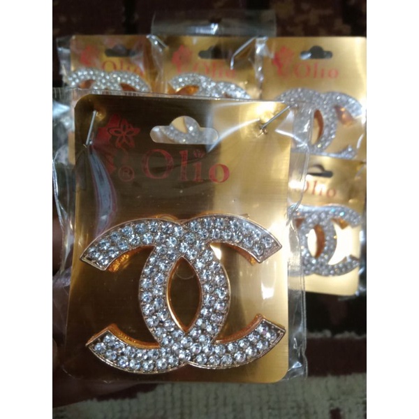 AKSESORIS JILBAB BROSS JILBAB PIN JILBAB CHANEL LV