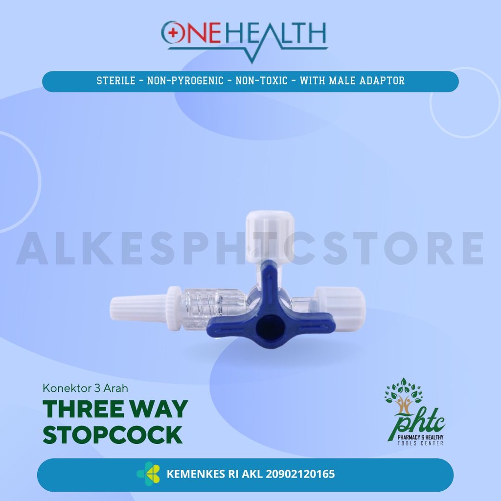 ONEHEALTH 3-Three Way Stopcock l Three Way Stopcock Onehealth l 3 Way Stopcock