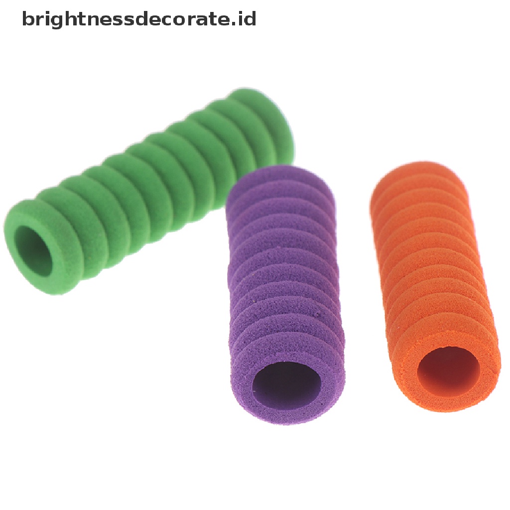 10pcs Grip Pensil Bahan Busa Lembut Nyaman Untuk Alat Bantu Menulis Anak