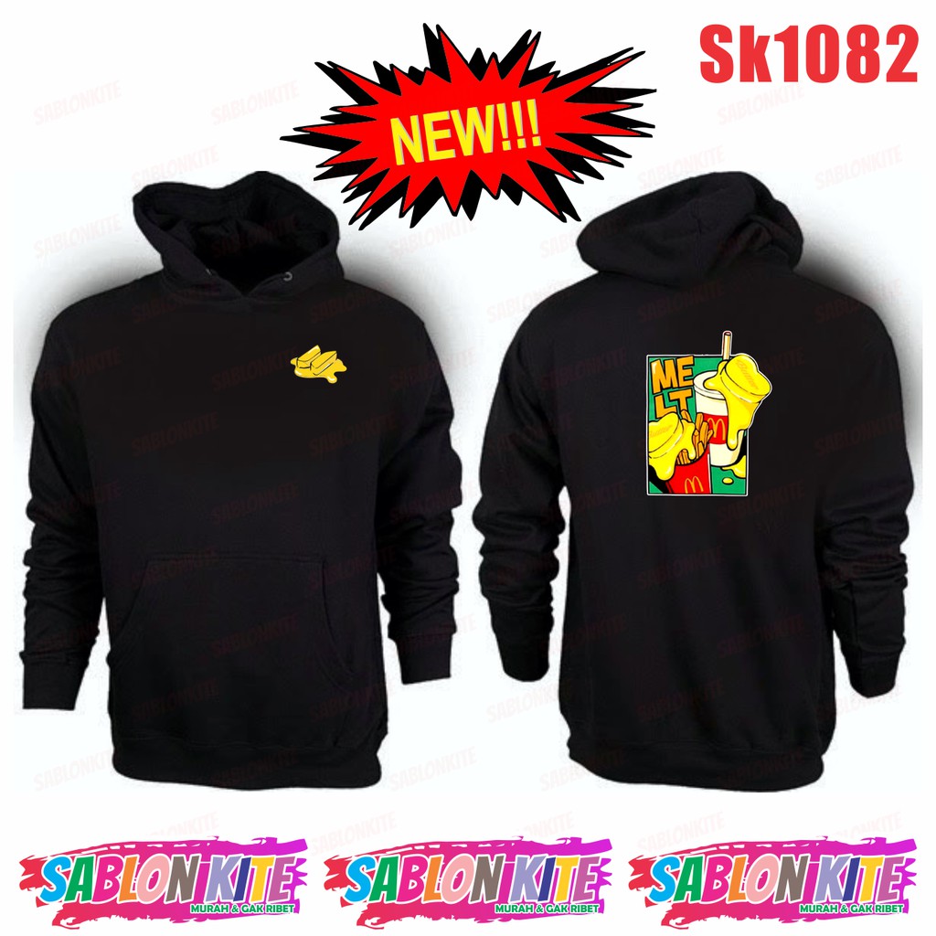 MURAH!!! HOODIE SWEATER KPOP MELT SK1082 UNISEX COMBED 30S BANYAK WARNA