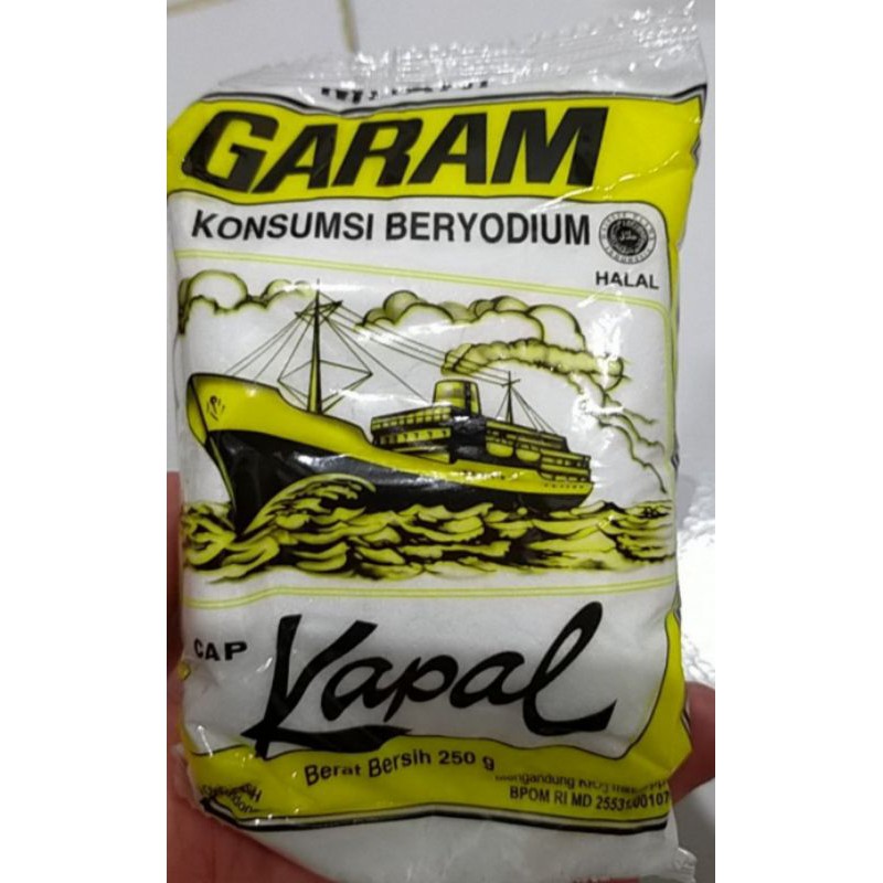 

Garam Beryodium cap Kapal 250 gram