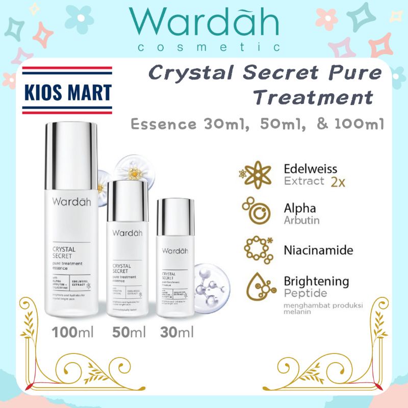 Wardah Crystal Secret Pure Treatment Essence 30ml | 50ml | 100ml